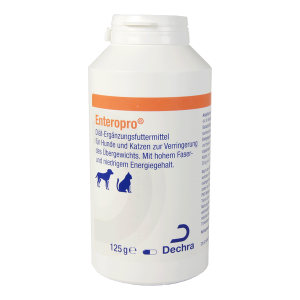 Dechra Enteropro 125 g, Dose in Vorderansicht