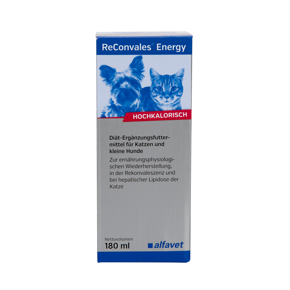 alfavet ReConvales Energy 180 ml, Karton in Vorderansicht