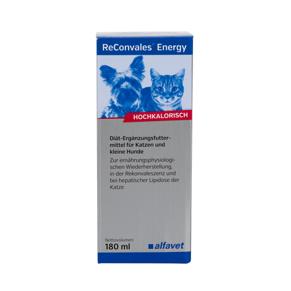 alfavet ReConvales Energy 180 ml, Karton in Vorderansicht